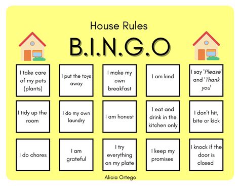 Bingo House Rules .